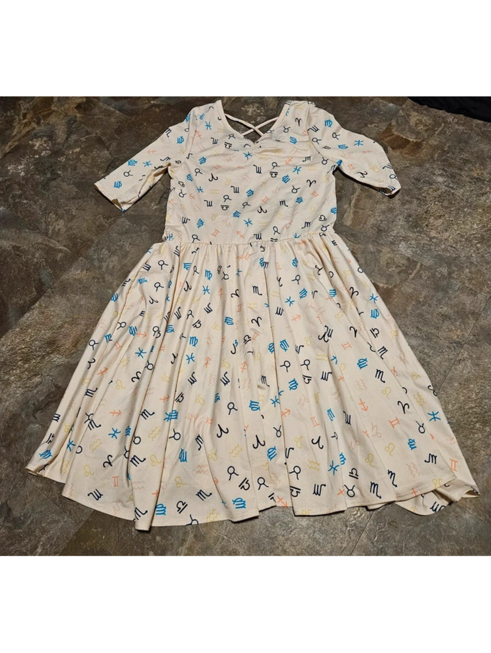 Girls dot dot smile dress